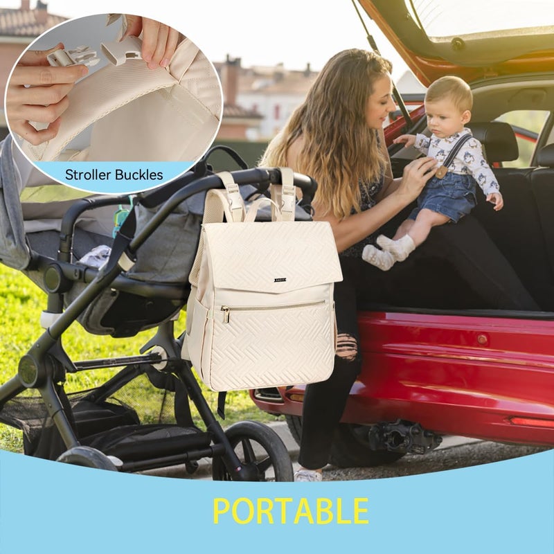 LANDICI Stylish Diaper Bag Backpack - Image 5